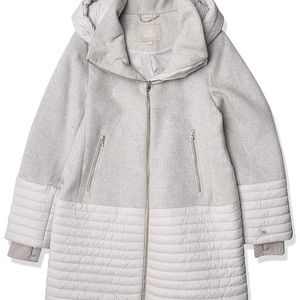 SOIA & KYO X-LARGE AVERY MIXED MEDIA COAT